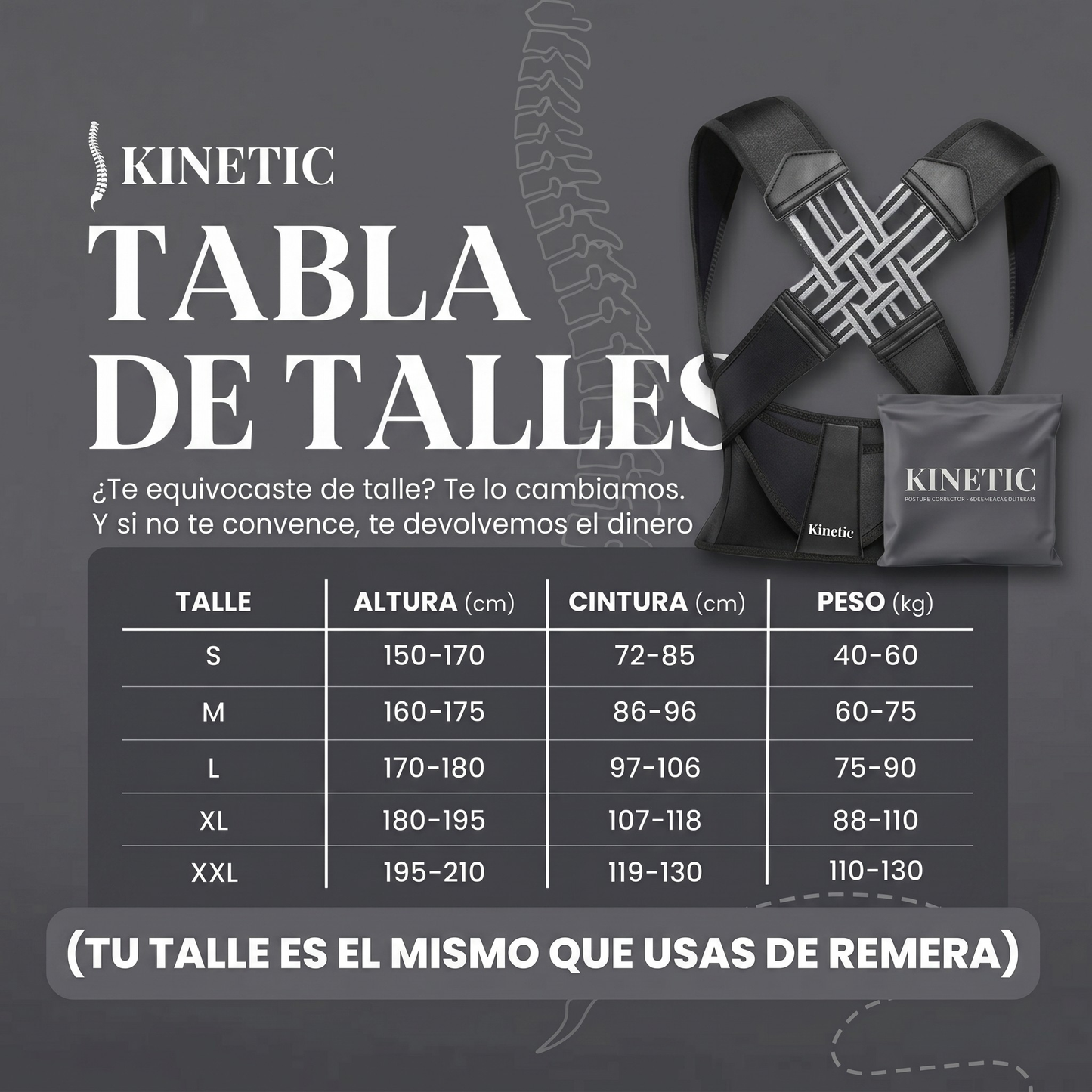Corrector de postura Kinetic™