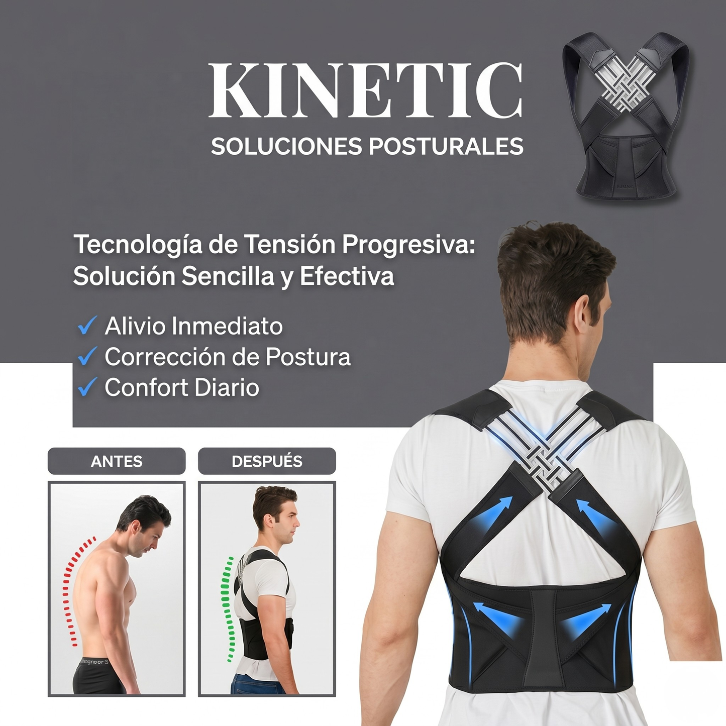 Corrector de postura Kinetic™