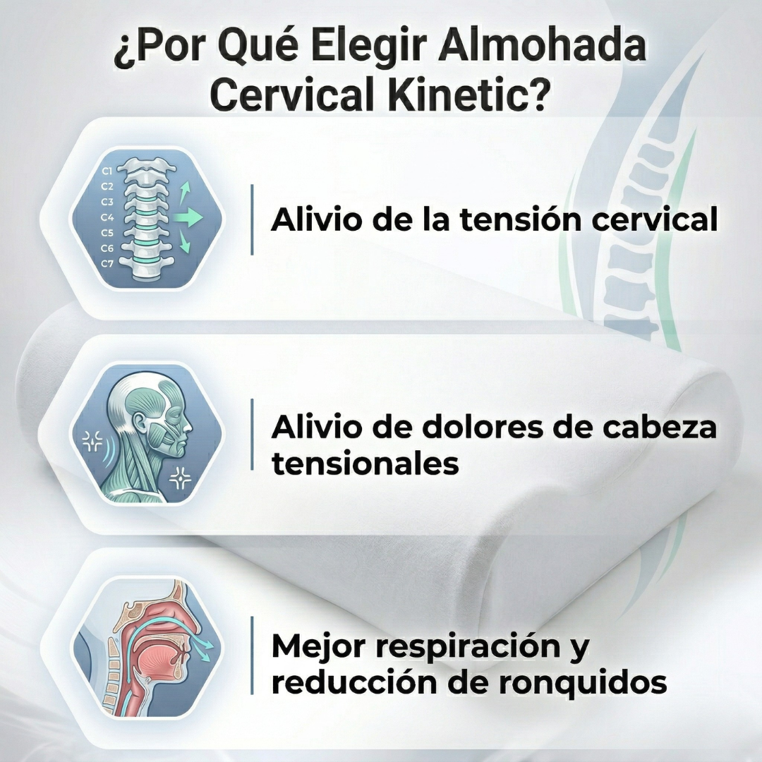 Almohada Kinetic™ | Alivio cervical