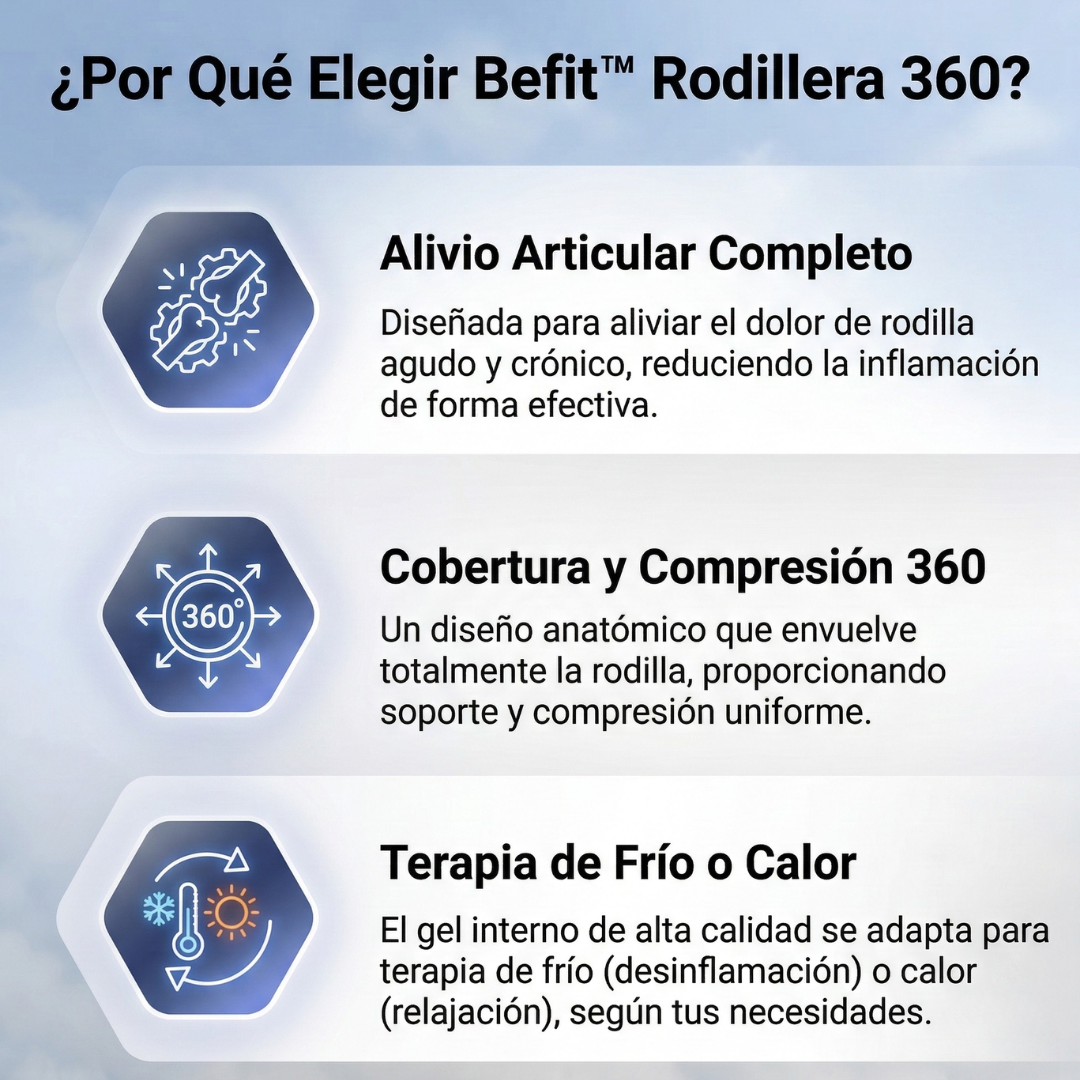 Rodillera Frío-Calor Befit™ | Alivio inmediato para articulaciones