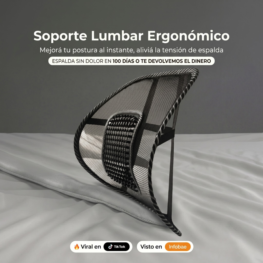Respaldo Lumbar Kinetic™ | Mantiene la postura