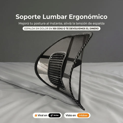 Respaldo Lumbar Kinetic™ | Mantiene la postura
