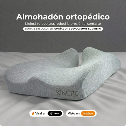 Almohadón Ortopédico + Respaldo Lumbar de Regalo
